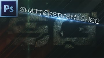 Shattered/Smashed Text Effect - Photoshop Tutorial