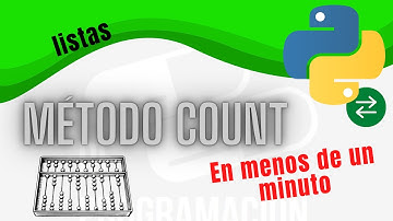 Método count en listas python, rápido y sencillo.