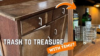 I transform this tired Sideboard into a Liquor Cabinet | DIY | #temu