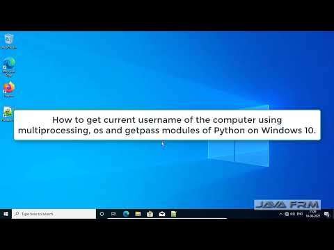 How to get current username of the computer using basic modules of python 3 on Windows 10