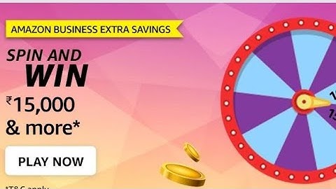 Amazon Business Extra Savings Spin And Win Quiz Answers Today l Amazon Quiz Answers Today l