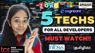 Coding Technologies to learn in 2024 Tamil 🔥💯| ZOHO | TCS | CTS | INFOSYS | AMAZON | IT Jobs 2024