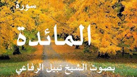 سورة المائدة بصوت الشيخ نبيل الرفاعي