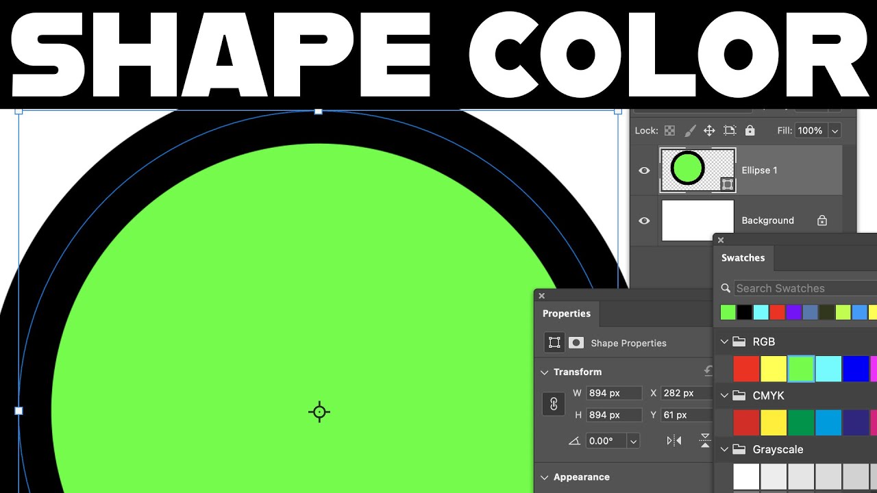 How To Change FILL Shape Color In Photoshop Tutorial CC 2023 2022 How To Change FILL Shape Color In Photoshop Tutorial CC 2023 2022