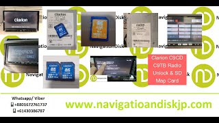 Free Unlock Clarion Navigation C9CD Service | Genuine Map Card Chip to unlock C9CD Radio