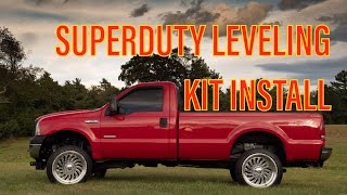 20052016 Ford Superduty leveling kit Installation