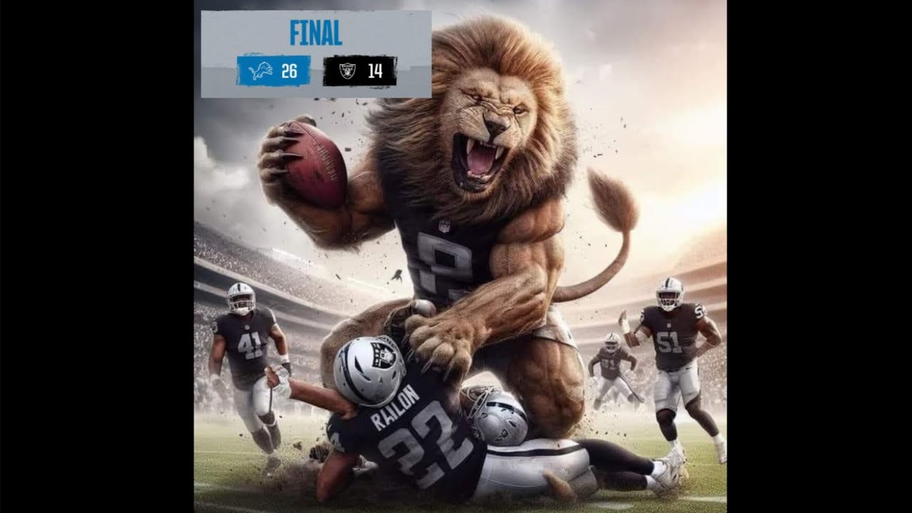Detroit Lions smother Raiders, survive turnovers in 26-14 win: Live updates  recap 