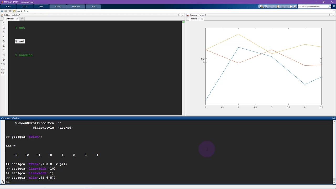 Set In Matlab