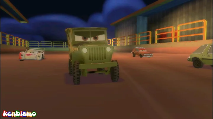 Camo Sarge race at Oil Rig Run, Cars 2 The Video Game PC Gameplay 1080p HD