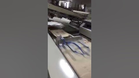 flat paper screen printer with automatic arm unloading
