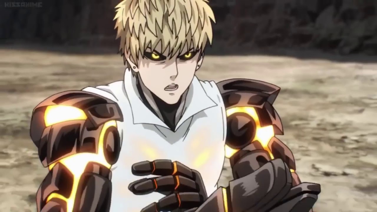 Saitama gets serious with Genos - YouTube.