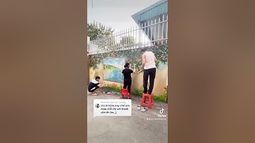 Nắng to cả nhà cùng vẽ tranh tường |Drawing