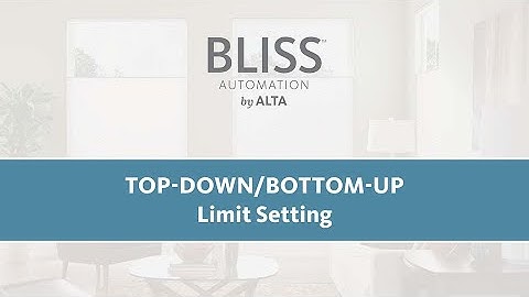 Bliss Top-Down/Bottom-Up: Limit Setting