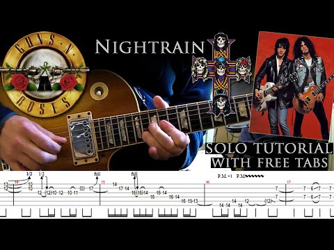 Guns N' Roses - Nightrain Guitar Solos Lesson