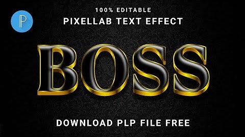 Boss Text Effect in pixellab | 3d glow text effect in pixellab | text effect pixellab plp file