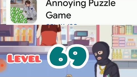 Annoying puzzle game level 69 find the stolen items #games #video #funny