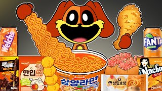 🧡Convenience Store Orange Food Mukbang - Dogday | POPPY PLAYTIME CHAPTER 3 Animation | ASMR | MYMY