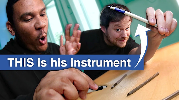 You won’t believe how great his pens sound. (w/ Lennie Simo: Professional Pen Tapper)