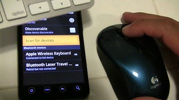 How to HTC Evo Bluetooth keyboard and mouse
