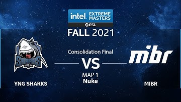 CS:GO - YNG Sharks vs. MIBR [Nuke] Map 1 - IEM Fall 2021 - Consolidation Final - SA