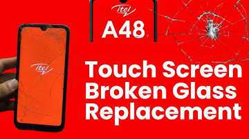 itel a48 touch replacement || Itel a48 Broken Glass replacement || itel a48 lcd glass change