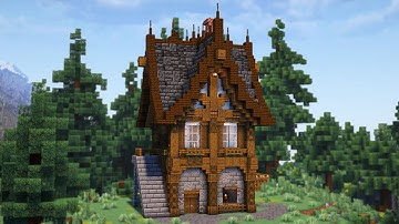 Minecraft | How to Build a Cozy Survival Starter House (with stable) – Easy Step-by-Step Tutorial!