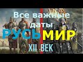 Все важные даты истории России и Мира. XII век.