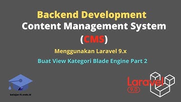 Backend CMS Laravel 9 - View Kategori Breadcrumbs