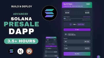 Create & Deploy Solana ICO / PreSale DApp | Nextjs + Rust Contract + Web3.js | Solana Project Course