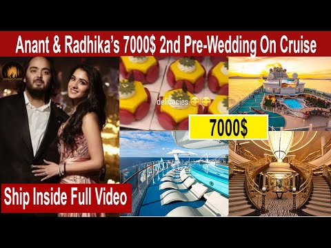 Anant Ambani-Radhika Merchant's 2nd Pre-Wedding On Cruise Full inside video | Anant Ambani #wedding