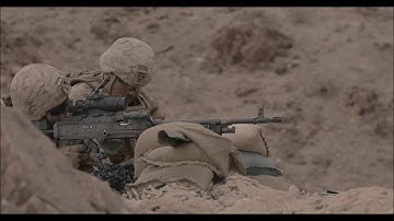 Marines Conduct Platoon Attacks on Range 410A