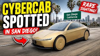 Tesla Cybercab Spotted Driving in San Diego!