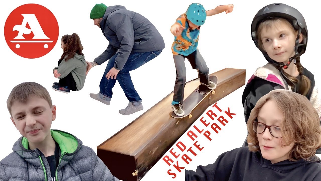 FIRST TIME AT RED ALERT SKATEPARK WITH AIN SKATE KIDS - All I NEED SKATEBOARDING
