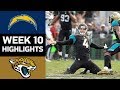 Chargers vs. Jaguars | NFL Week 10 Game Highlights