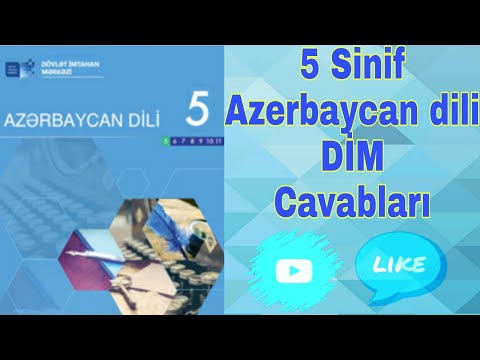 Azərbaycan dili 5 Sinif DİM Cavabları
