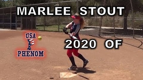 2020 Marlee Stout Outfield Lefty Slapper Softball Recruit Skills Video