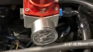 Dyno pull fuel pressure drop test