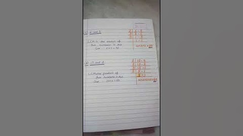 Lcm exercise =3.7 (math) 6th class