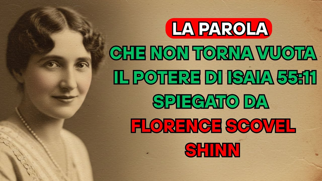 LA PAROLA CHE NON TORNA VUOTA: IL POTERE DI ISAIA 55:11 SPIEGATO DA FLORENCE SCOVEL SHINN