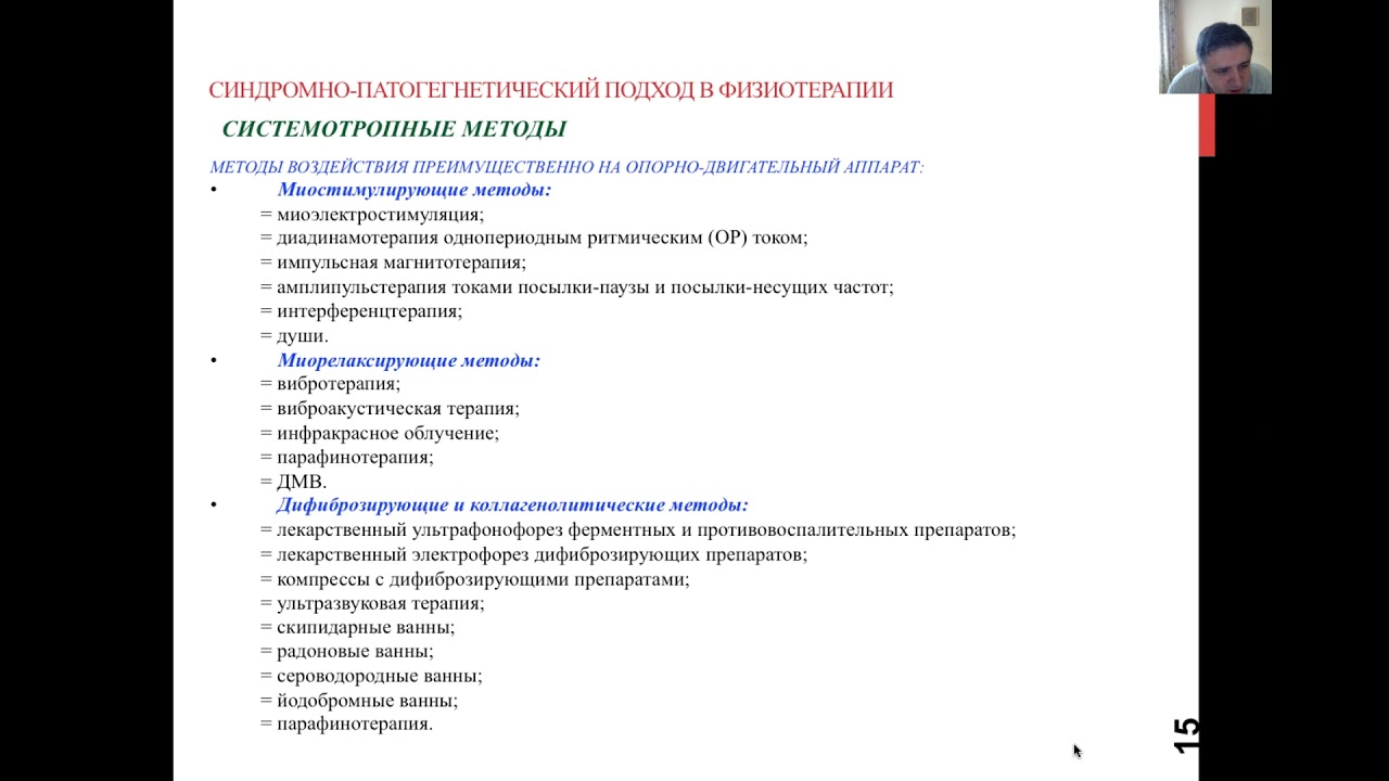 Методы аппаратной физиотерапии