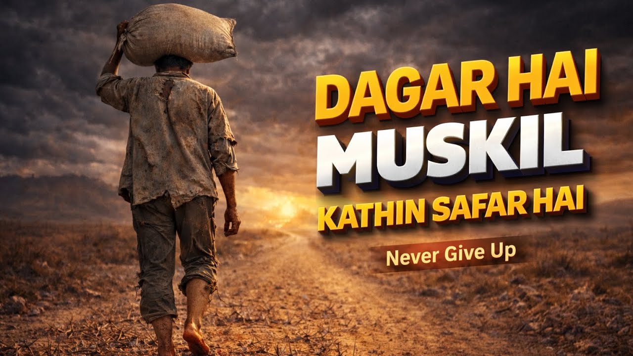 Dagar Hai Muskil Kathin Safar Hai | Motivational Hindi Song | Life Struggle Anthem