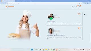 food resturant website design using html css js, php pdo and mysql with light & dark theme part 6