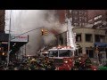 (READ DESCRIPTION) - FDNY BATTLING 6 ALARM FIRE AT A CITIBANK IN MANHATTAN, NEW YORK CITY.