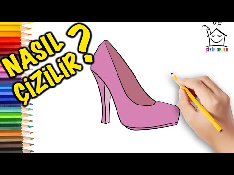 Nasıl Çizilir? - Pembe Topuklu Ayakkabı-  Resim Çizme - ÇİZİM OKULU