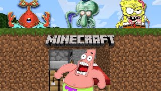 Minecraft Speedrunner VS 4 Hunters - SpongeBob Animation