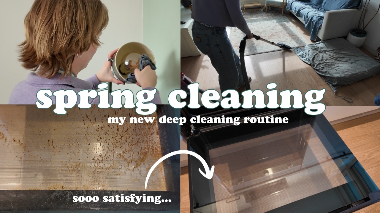Spring clean with me | trying a new cleaning schedule - YouTube