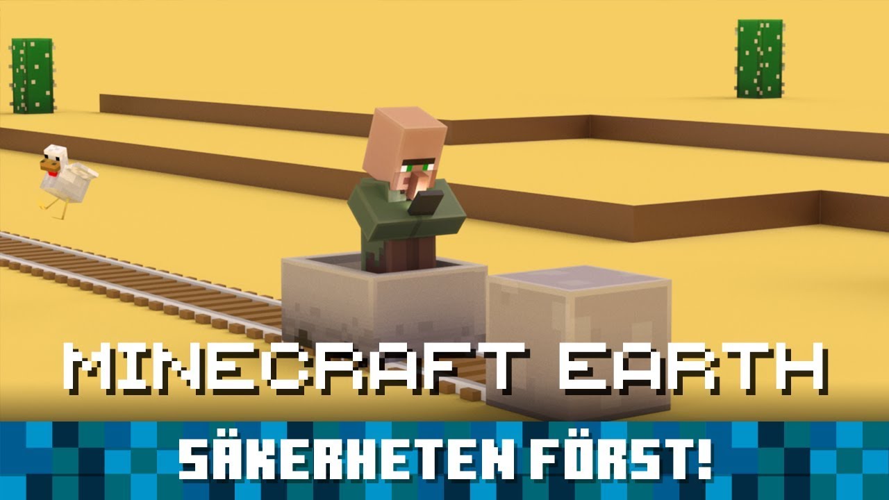 Minecraft Earth: Sätt säkerheten först! - Att spela Minecraft Earth i den verkliga världen är roligt och enkelt. Men tänk på det här för att spela säkert också! Inga nitwits skadades under inspelningen 