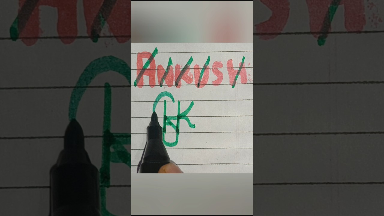 Ankush Name Into Brand Logo 