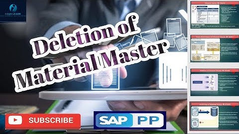 Day 15 - can we delete material master -MM06 