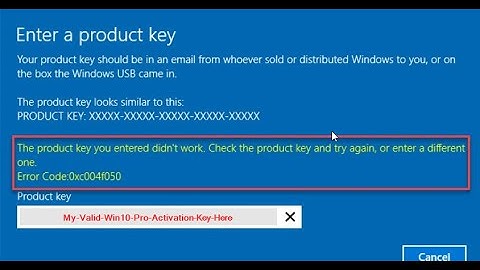 How To Fix Error Code 0xc004f050 While Activating Windows